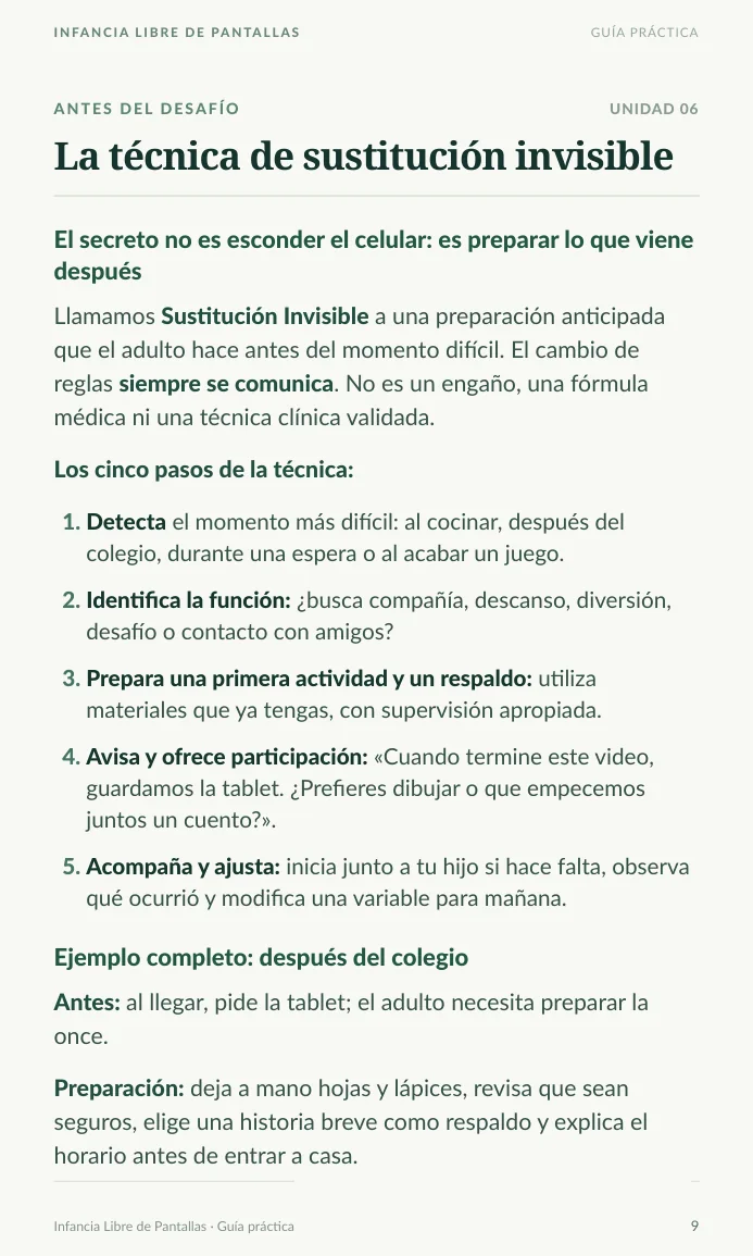 Página 9 real del PDF: La técnica de sustitución invisible